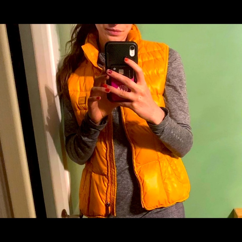 ADD down yellow down vest junior size small